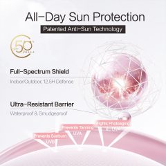 Carslan Mositure Sunscreen Lotion SPF50+ PA+++ Hydrating Smooth Brighten Natural Mutitasker Tinted Cream 35g
