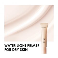 CARSLAN Poreless Face Primer for Foundation Makeup, Long Lasting Hydrating, Smoothing, Lightweight, Perfecting Face Primer with Hyaluronic Acid, 01 Water Light Primer for Dry Skin, 1.23Oz