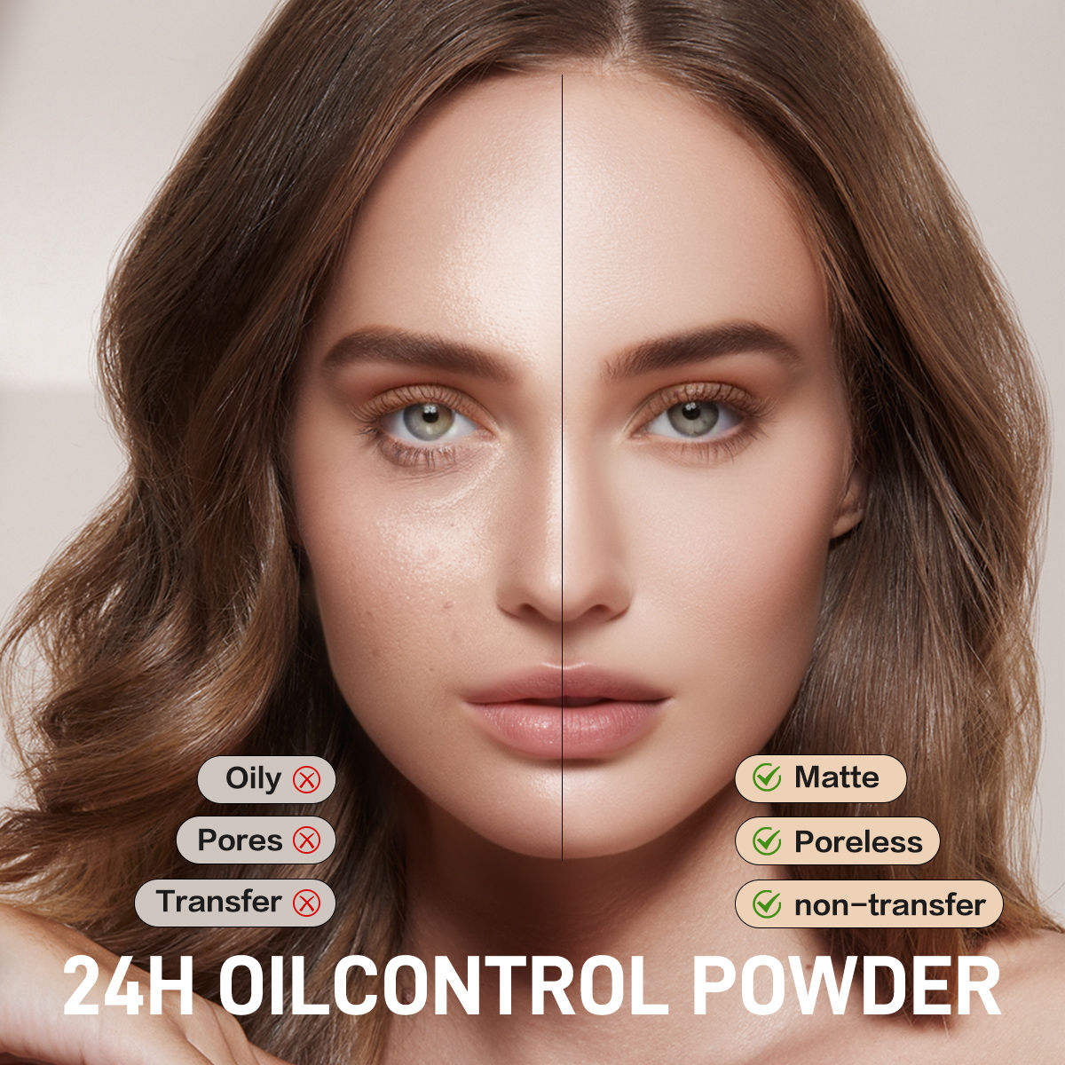 CARSLAN Translucent Powder Loose Setting Powder Matte Oil Control Waterproof Proeless  24h Longlasting Face Powder