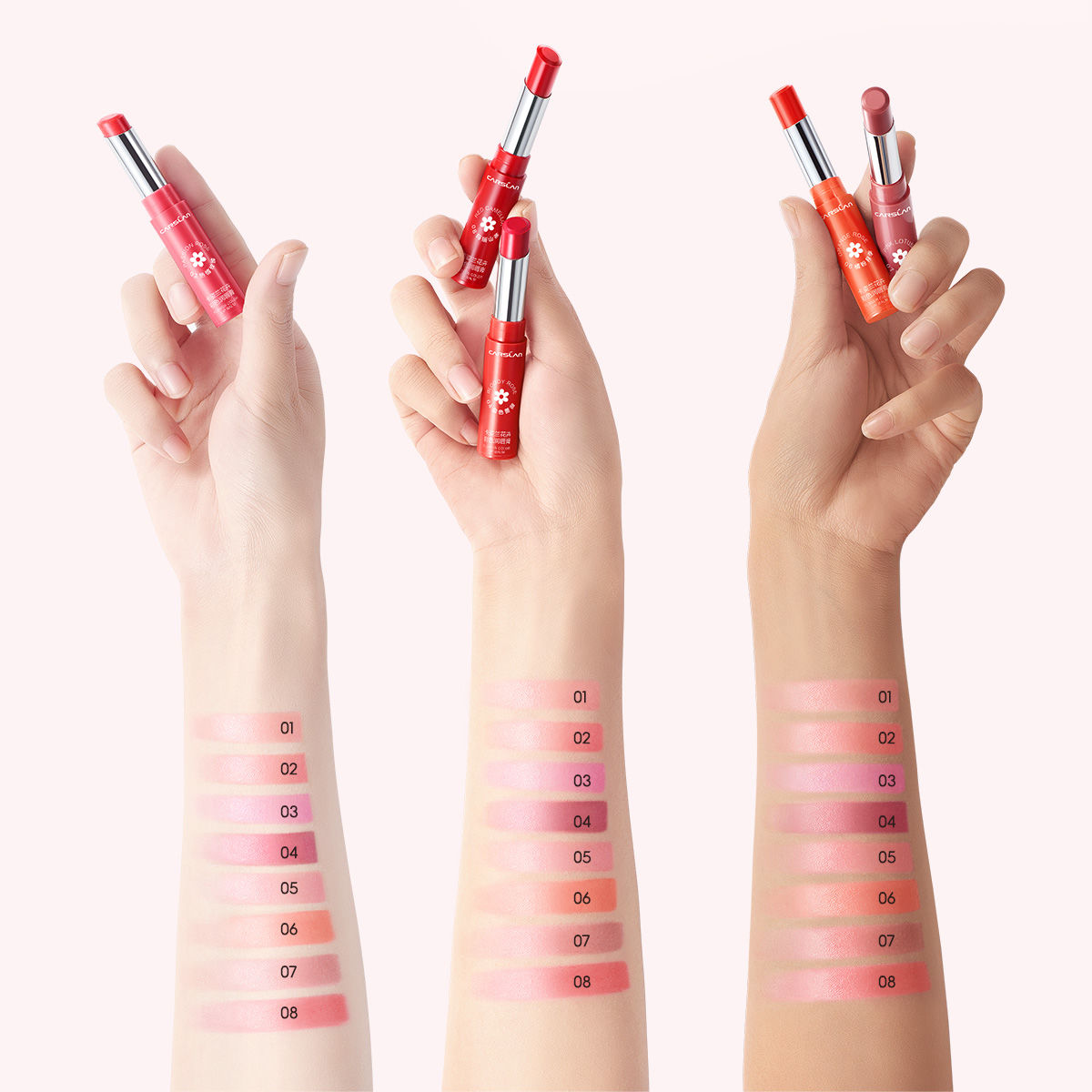 Carslan Rose Moisturizing Lipstick Nutritious Lip Balm - Longlasting Repair Dry Chapped Lip