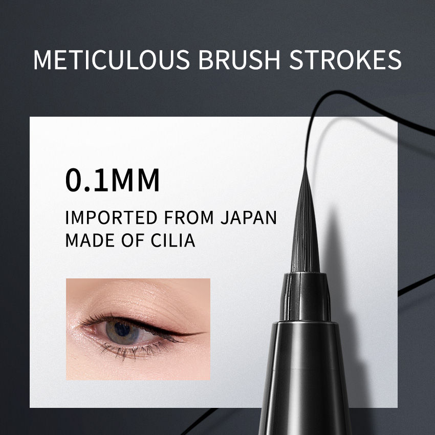 CARSLAN Smooth Liquid Eyeliner, Waterproof, Smudgeproof, 12H Longlasting Eye Liner Pencil
