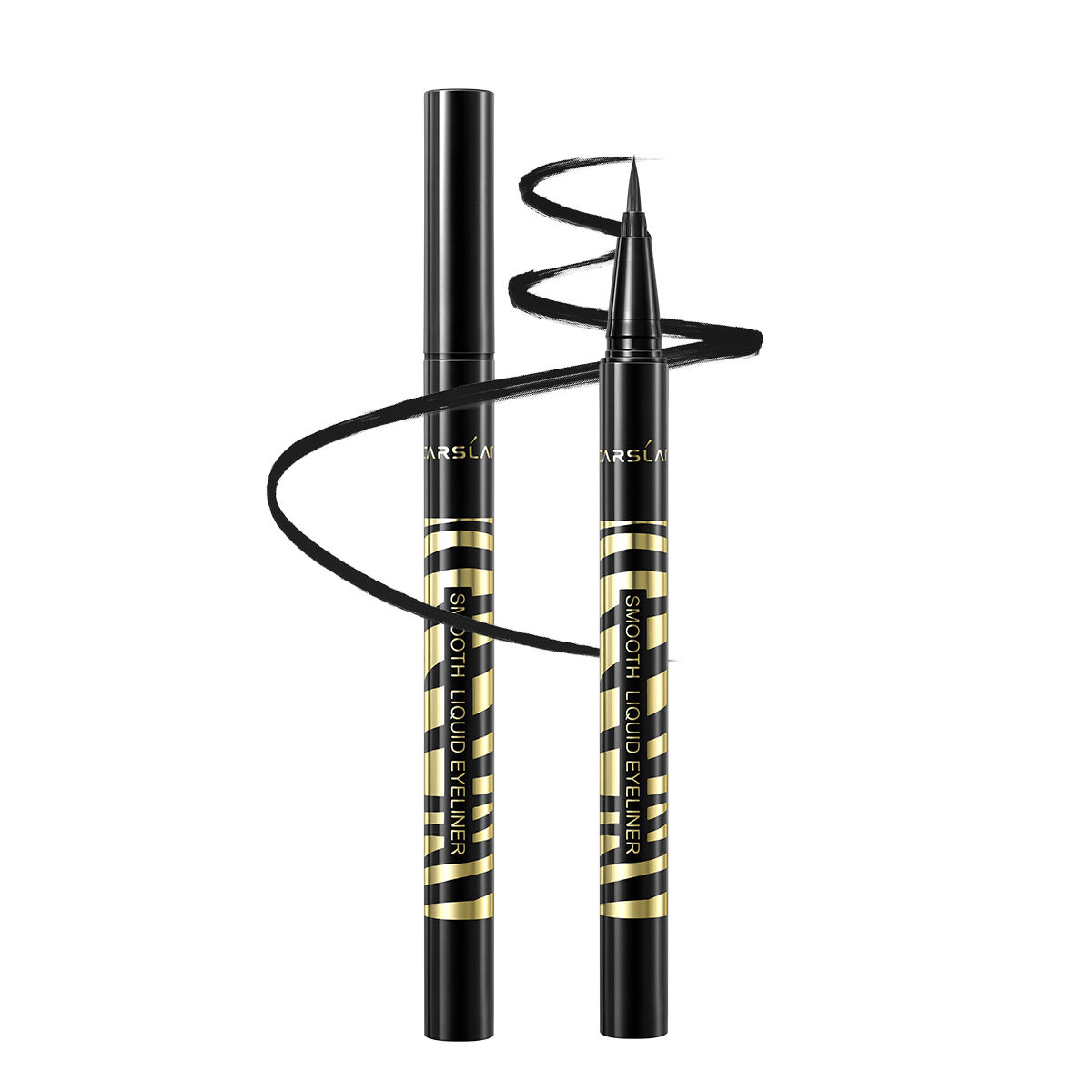 CARSLAN Smooth Liquid Eyeliner, Waterproof, Smudgeproof, 12H Longlasting Eye Liner Pencil