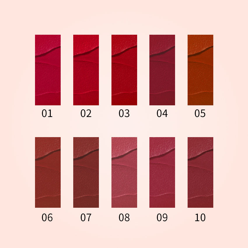 CARSLAN Mousse Matte Liquid Lipstick, High Pigmented Lip Color, Smooth, Lightweight, Longlasting