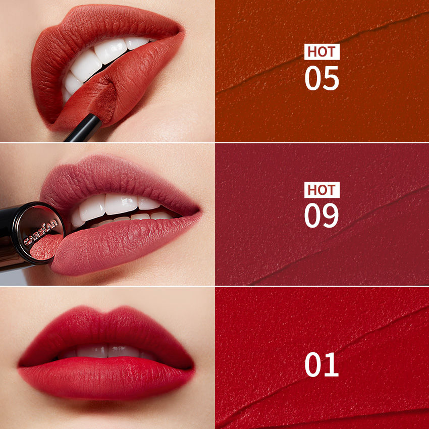 CARSLAN Mousse Matte Liquid Lipstick, High Pigmented Lip Color, Smooth, Lightweight, Longlasting