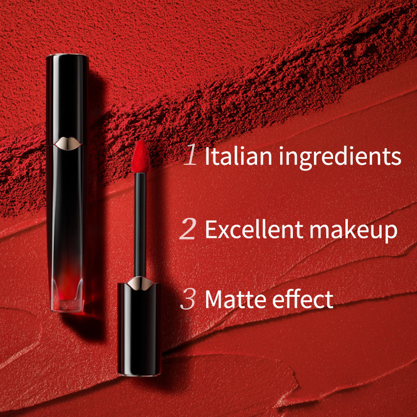 CARSLAN Mousse Matte Liquid Lipstick, High Pigmented Lip Color, Smooth, Lightweight, Longlasting