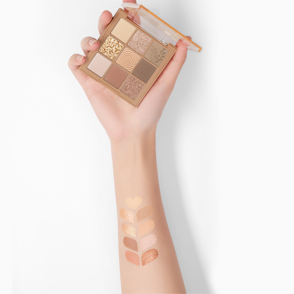 CARSLAN Nude Pink Eyeshadow Palette, 9 Matte Neutral Shades for Effortless Everyday Looks, Longwear, Ultra-Blendable, Rich Colors for Travel