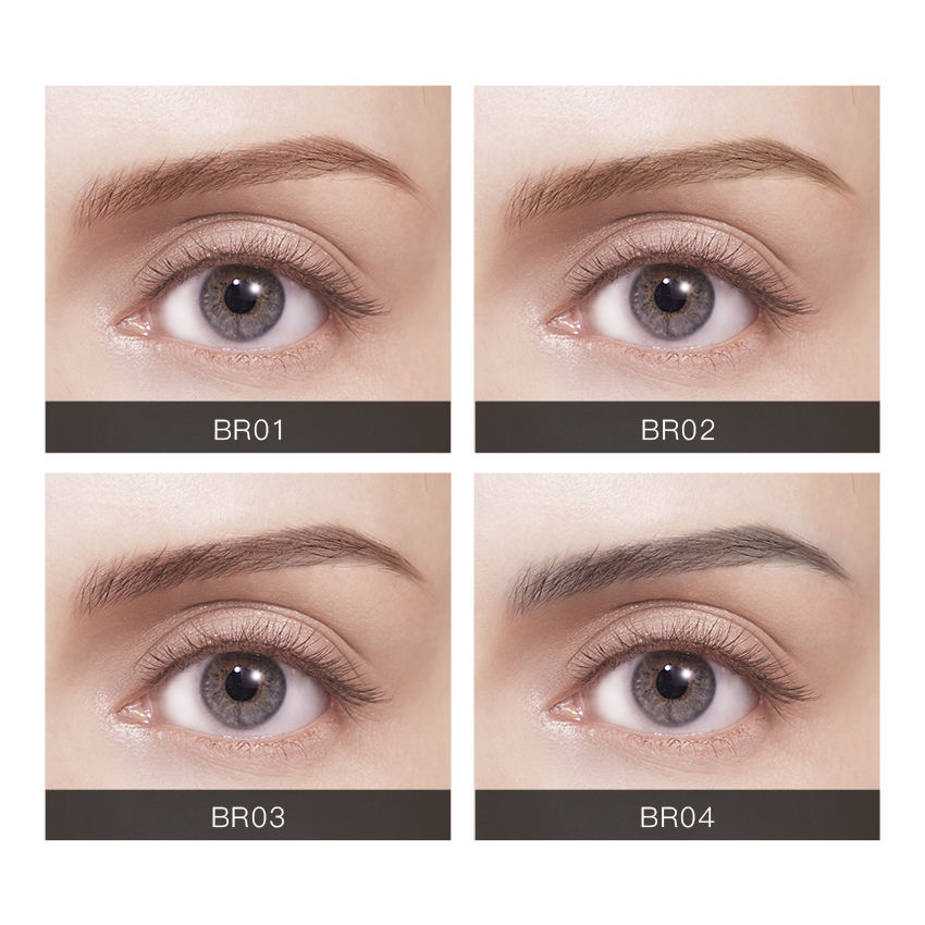 CRASLAN Makeup Brow Eyebrow Definer Pencil, Waterproof, Longlasting, Dual-Sided Brow Brush with Refill & Spoolie,Quadrangle Tip