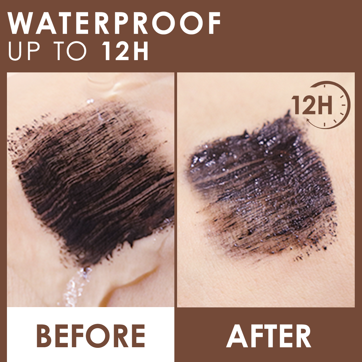 CARSLAN Volume Mascara Original Lengthening Mascara Cruelty Free Lash, No Flaking, No Clumping, Very Black