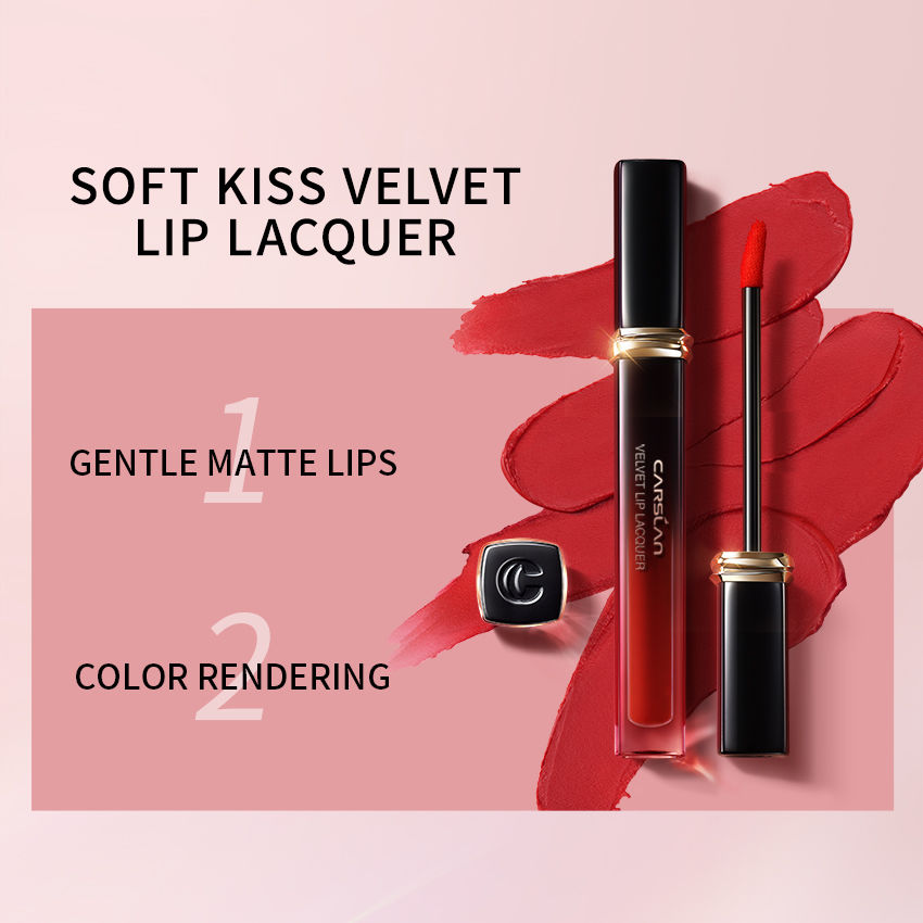 CARSLAN Matte Liquid Lipstick - Lightweight Rich Lip Color for All Skin