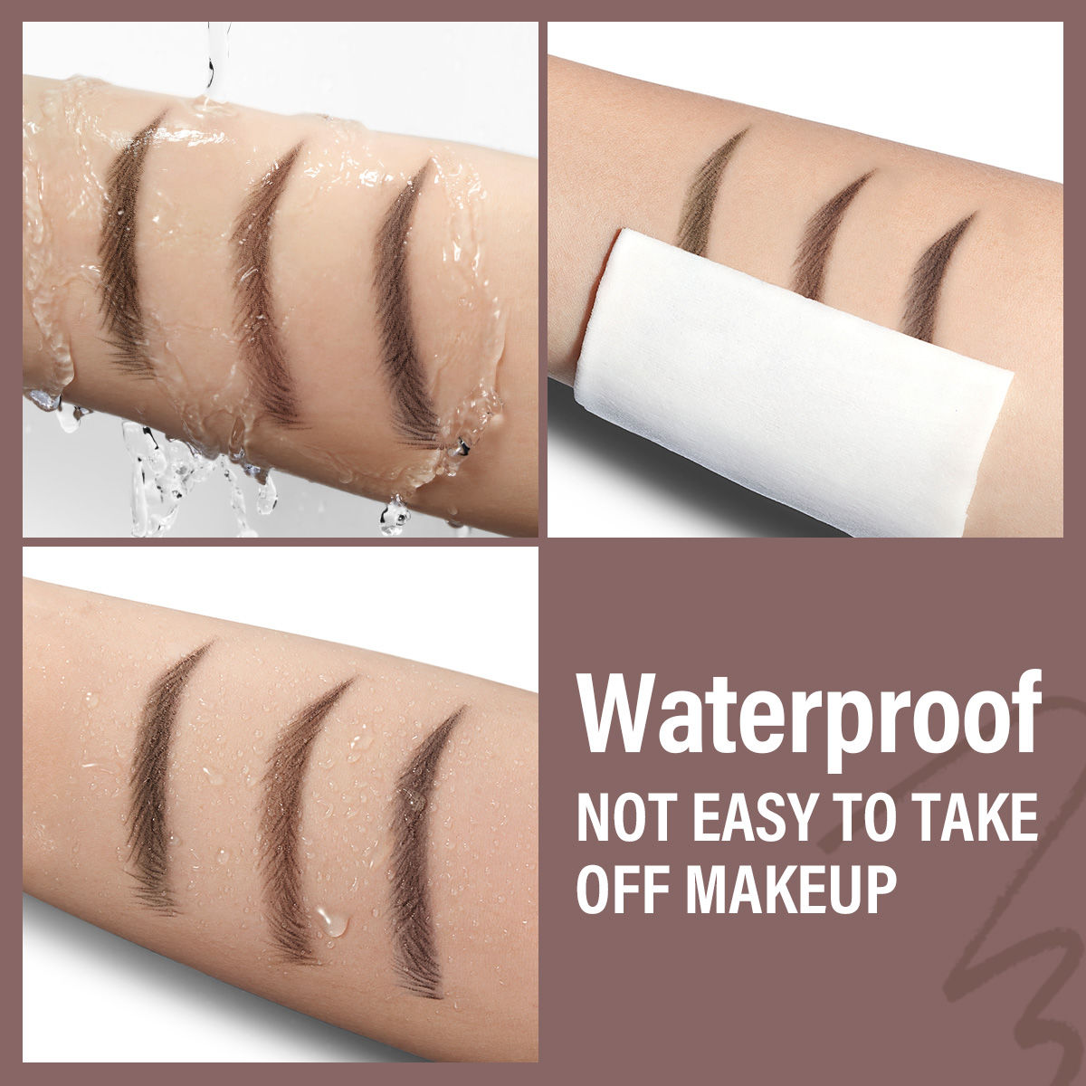 CARSLAN Natural Shaping Eyebrow Pencil, Definer Eyebrow Color, Waterproof, Longlasting, Blending Brush