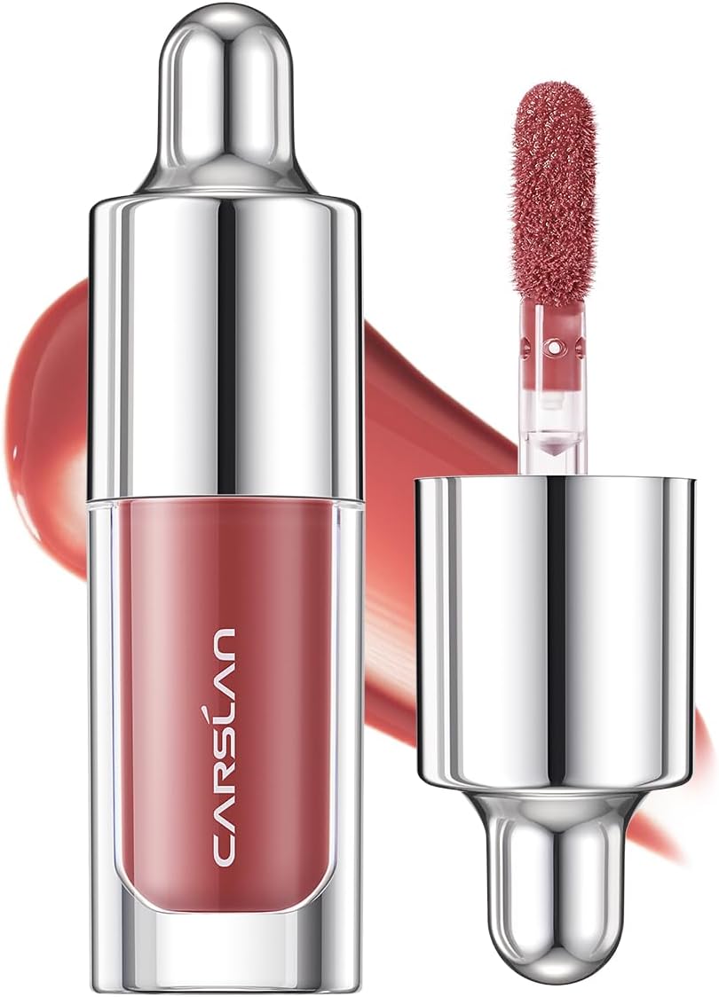 (Gift Only, Do Not Buy) CARSLAN Hydrating Lip Gloss Serum, Moisturizing, Plunping, Shiny Lip Glow, Tinted Lip Care with Vitamin E, Crithmum Maritimum Essential oil (Sample G102)