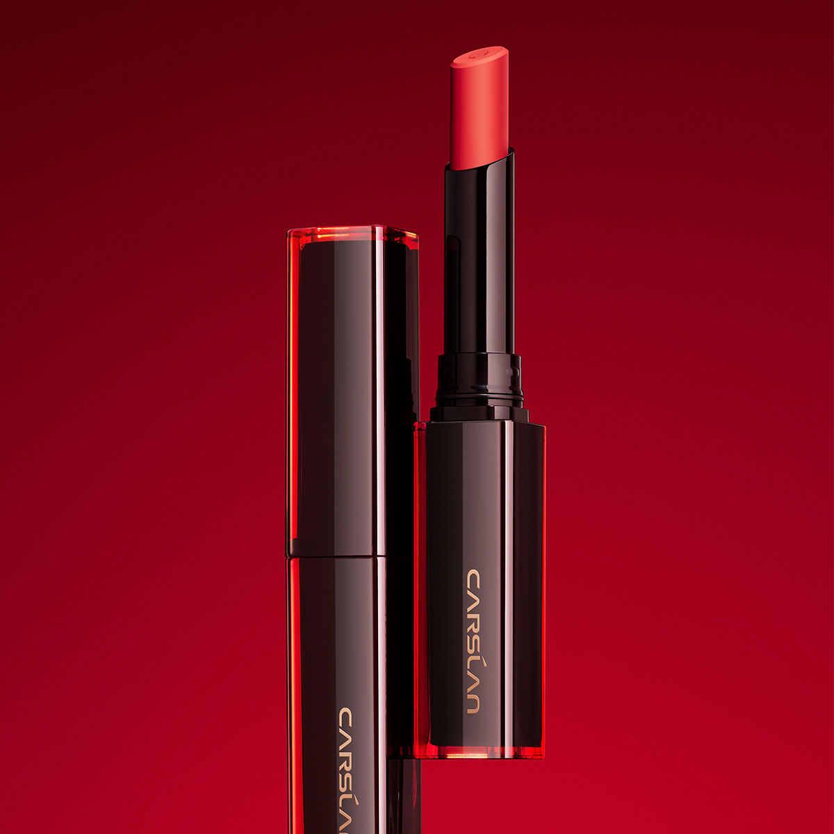 CARSLAN Light Cream Longwear Lipstick, 12H Longlasting Matte Lipstick, High Impact Lip color with Moisturizing Formula with Vitamin E,0.06 Oz