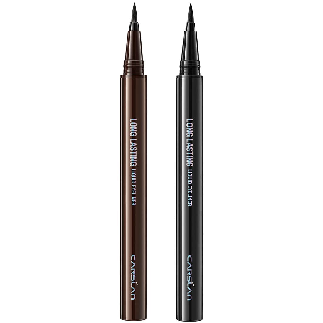 CARSLAN Longlasting Liquid Eyeliner, Waterproof, Smudgeproof, 12H Longwear Eye Liner Pencil