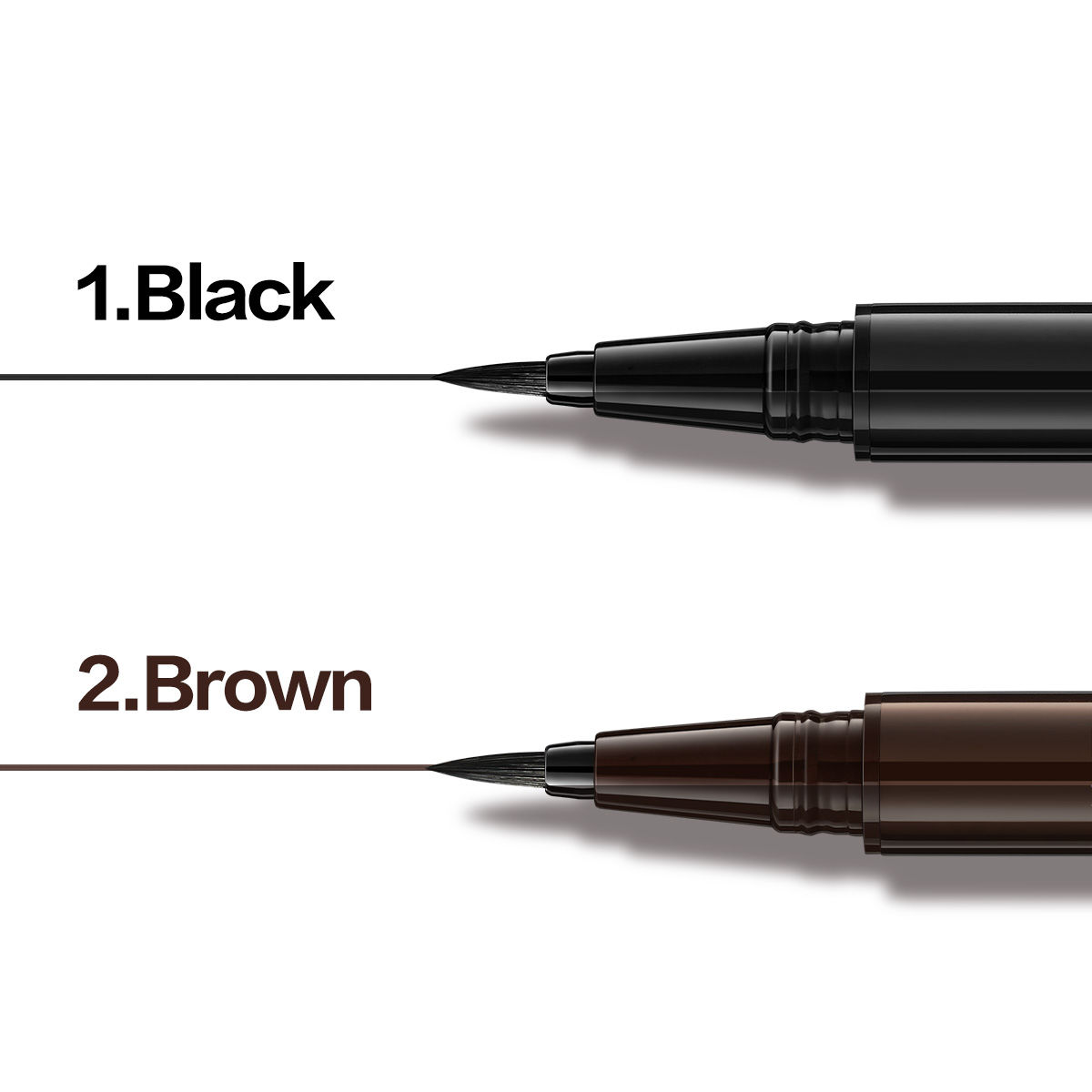 CARSLAN Longlasting Liquid Eyeliner, Waterproof, Smudgeproof, 12H Longwear Eye Liner Pencil
