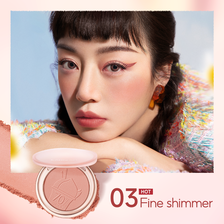 CARSLAN Face Blush Powder Makeup, Matte Finish Blush, Smooth, Blendable and Buildable Cheek color - Single Color Blush