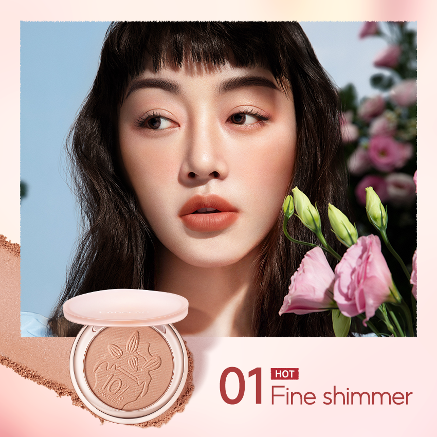 CARSLAN Face Blush Powder Makeup, Matte Finish Blush, Smooth, Blendable and Buildable Cheek color - Single Color Blush