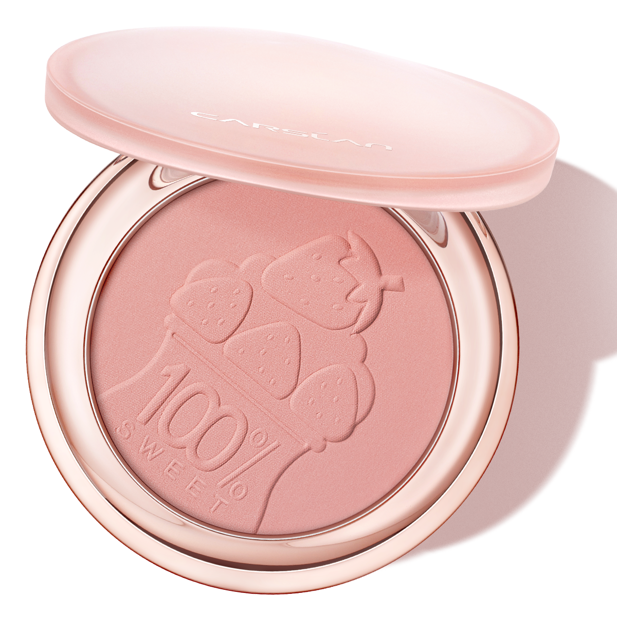 CARSLAN Face Blush Powder Makeup, Matte Finish Blush, Smooth, Blendable and Buildable Cheek color - Single Color Blush