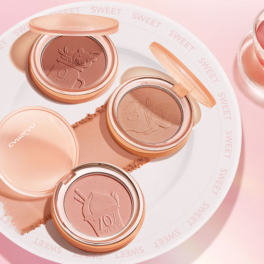 CARSLAN Face Blush Powder Makeup, Matte Finish Blush, Smooth, Blendable and Buildable Cheek color - Single Color Blush