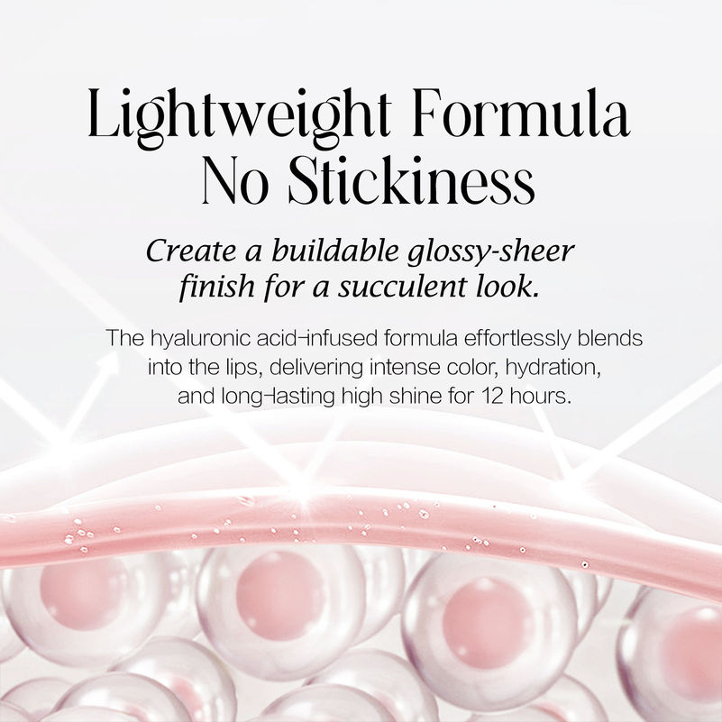 CARSLAN Flood Kissed Lipstick, Hydrating Lip Color Makeup, Natural Lip Gloss Finish with Hyaluronic Acid Formula, Shiny, Smooth