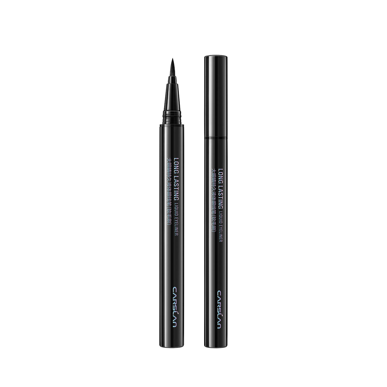 CARSLAN Liquid Eyeliner, Black Eyeliner Liquid Liner, 12H Longlasting Eyeliners, Waterproof & Smudgeproof High Pigmented Eyeliners for Eye Makeup