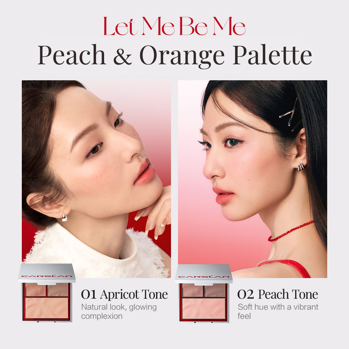 CARSLAN Soft Mist Plumper Cheek Palette, 10.5g/0.37Oz