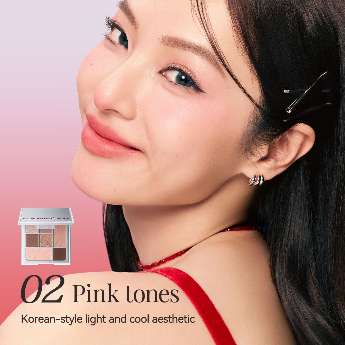 CARSLAN Soft Mist Essence Seven Color Product Name Eyeshadow Palette, 10g/0.35Oz