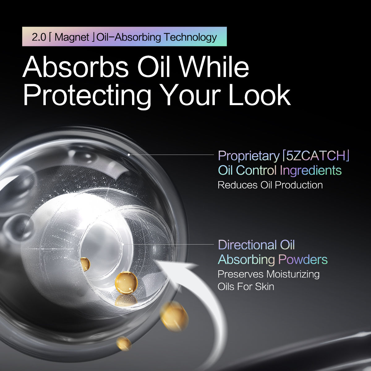 CARSLAN Black Magnet Soft Focus Primer, 30g/1.058Oz