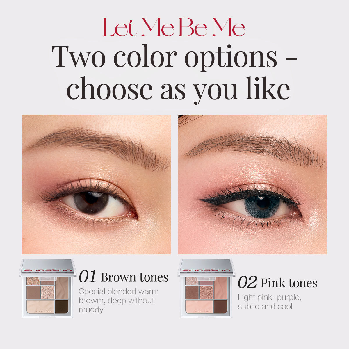 CARSLAN Soft Mist Essence Seven Color Product Name Eyeshadow Palette, 10g/0.35Oz