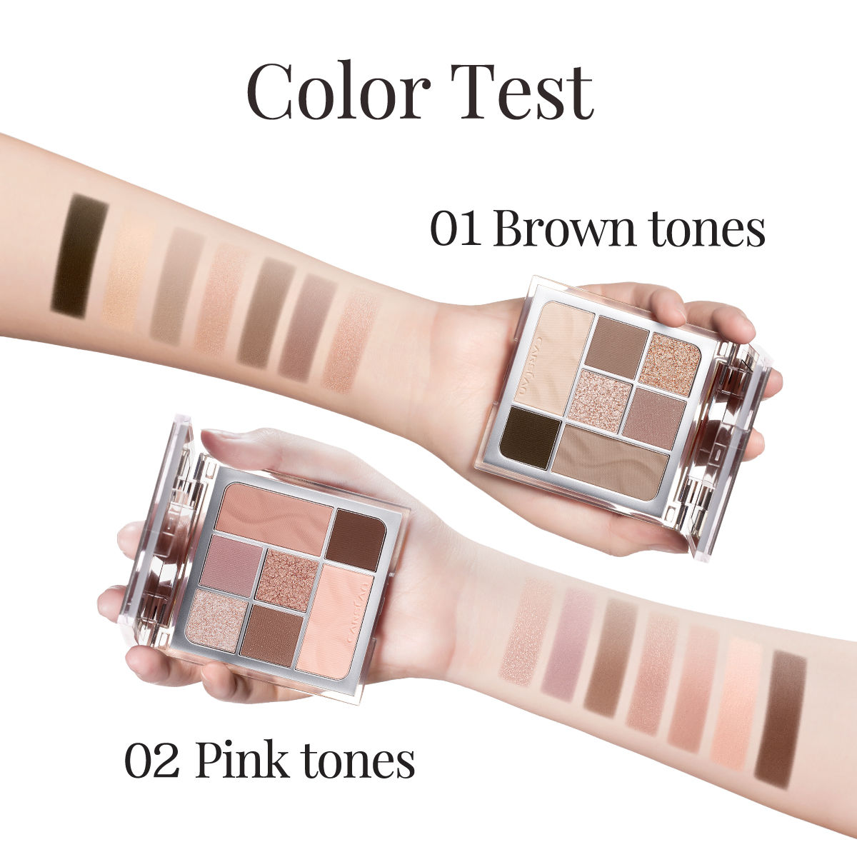 CARSLAN Soft Mist Essence Seven Color Product Name Eyeshadow Palette, 10g/0.35Oz