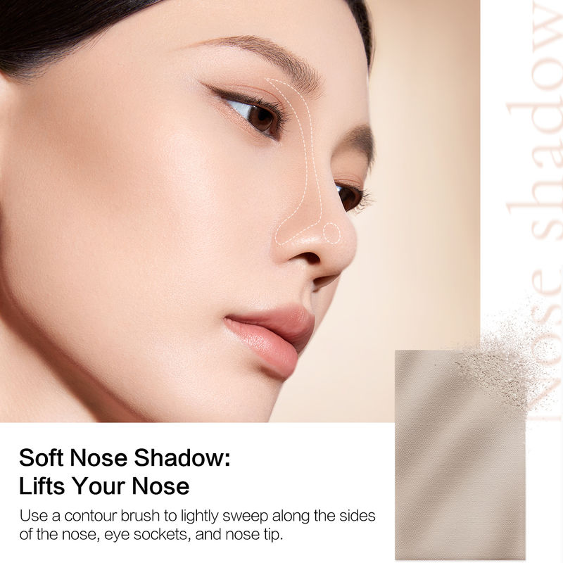 CARSLAN Dual-Effect 3D Highlighter and Contouring Powder Palette, 18g/0.68oz