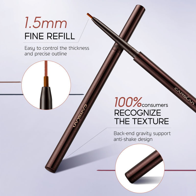 CARSLAN Longlasting Eyeliner Pencil, 12H Longlasting Eyeliners