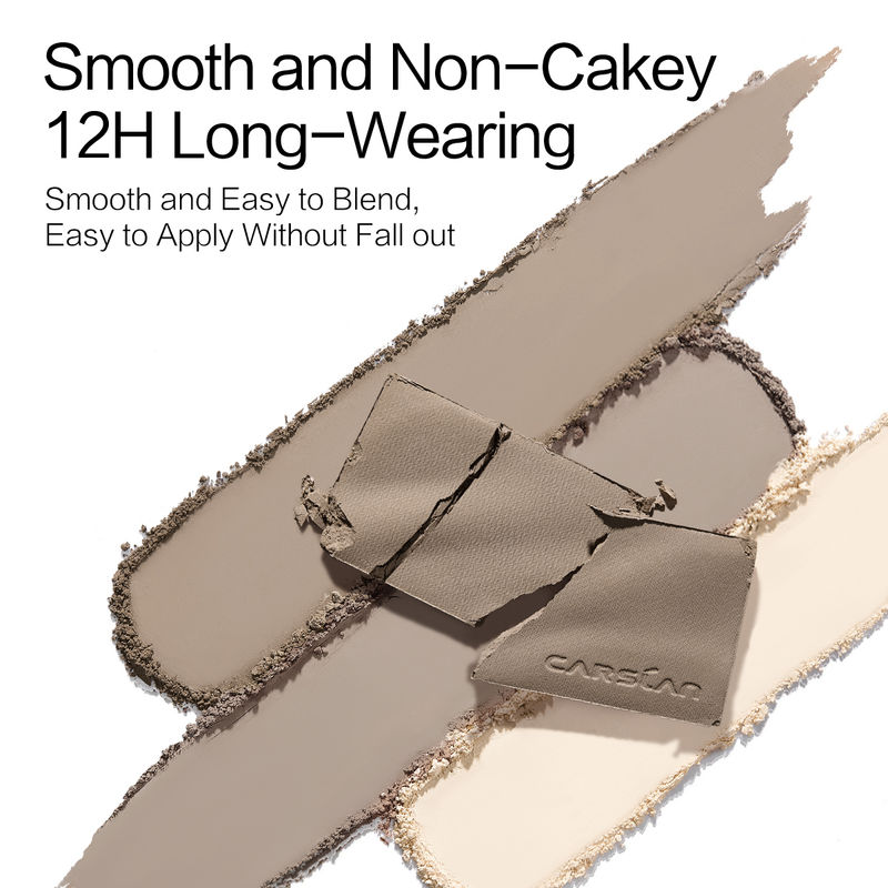 CARSLAN Dual-Effect 3D Highlighter and Contouring Powder Palette, 18g/0.68oz