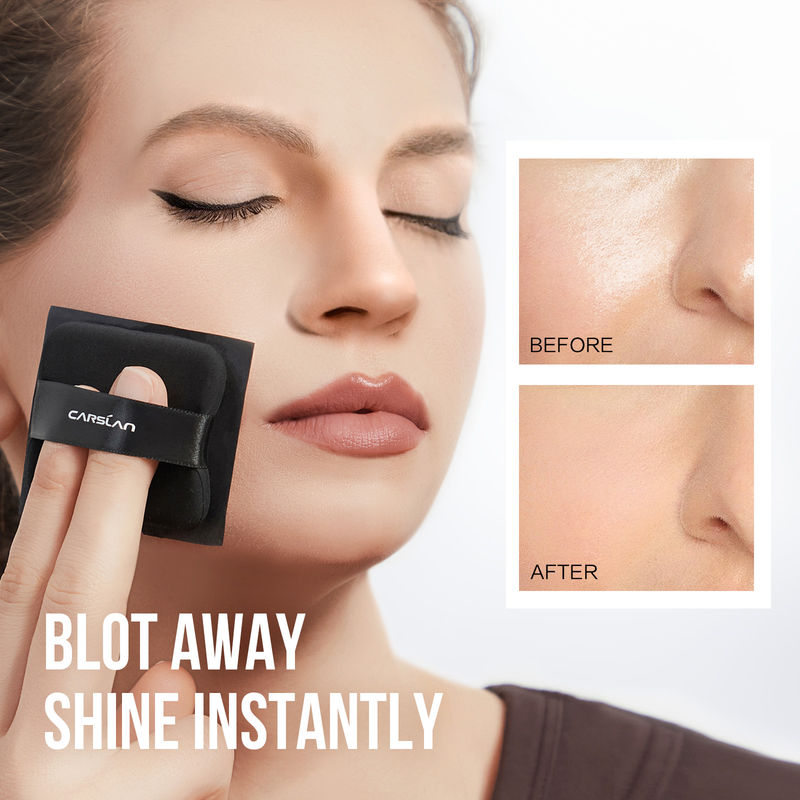 CARSLAN Black Magnet Oil Blotting Setting Sheet, 150 sheets