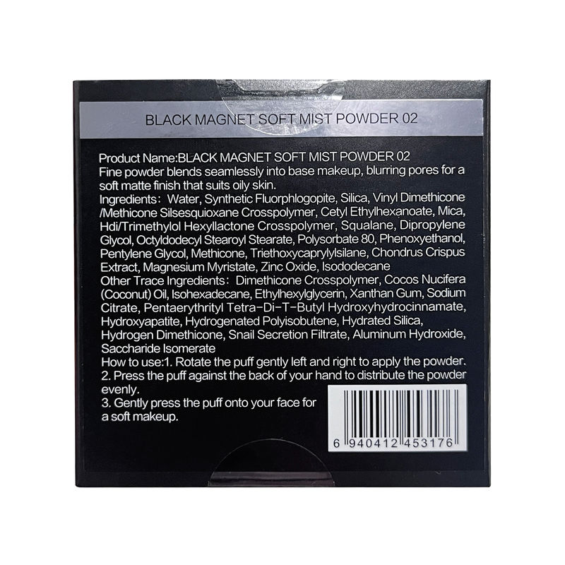 CARSLAN Oil Control Face Pressed Powder Compact, 24H Longlasting Waterproof Pressed Setting Powder Foundation Makeup, Shine Free, Poreless, Smooth (0.28Oz)