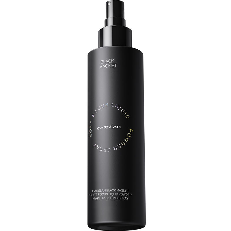 CARSLAN Black Magnet Soft Focus Liquid Powder Makeup Setting Spray, 100ml/3.4 Fl.Oz
