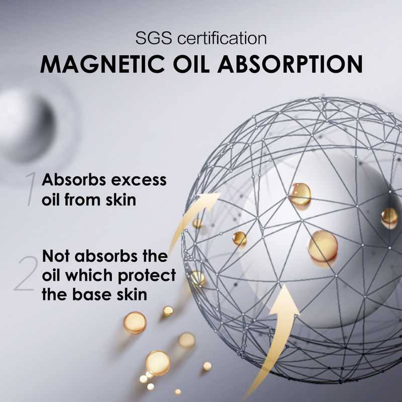 CARSLAN Oil Control Face Pressed Powder Compact, 24H Longlasting Waterproof Pressed Setting Powder Foundation Makeup, Shine Free, Poreless, Smooth (0.28Oz)