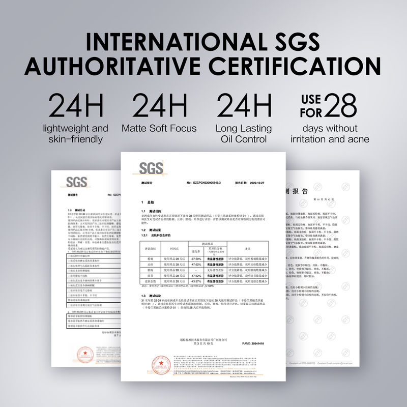 CARSLAN Oil Control Face Pressed Powder Compact, 24H Longlasting Waterproof Pressed Setting Powder Foundation Makeup, Shine Free, Poreless, Smooth (0.28Oz)