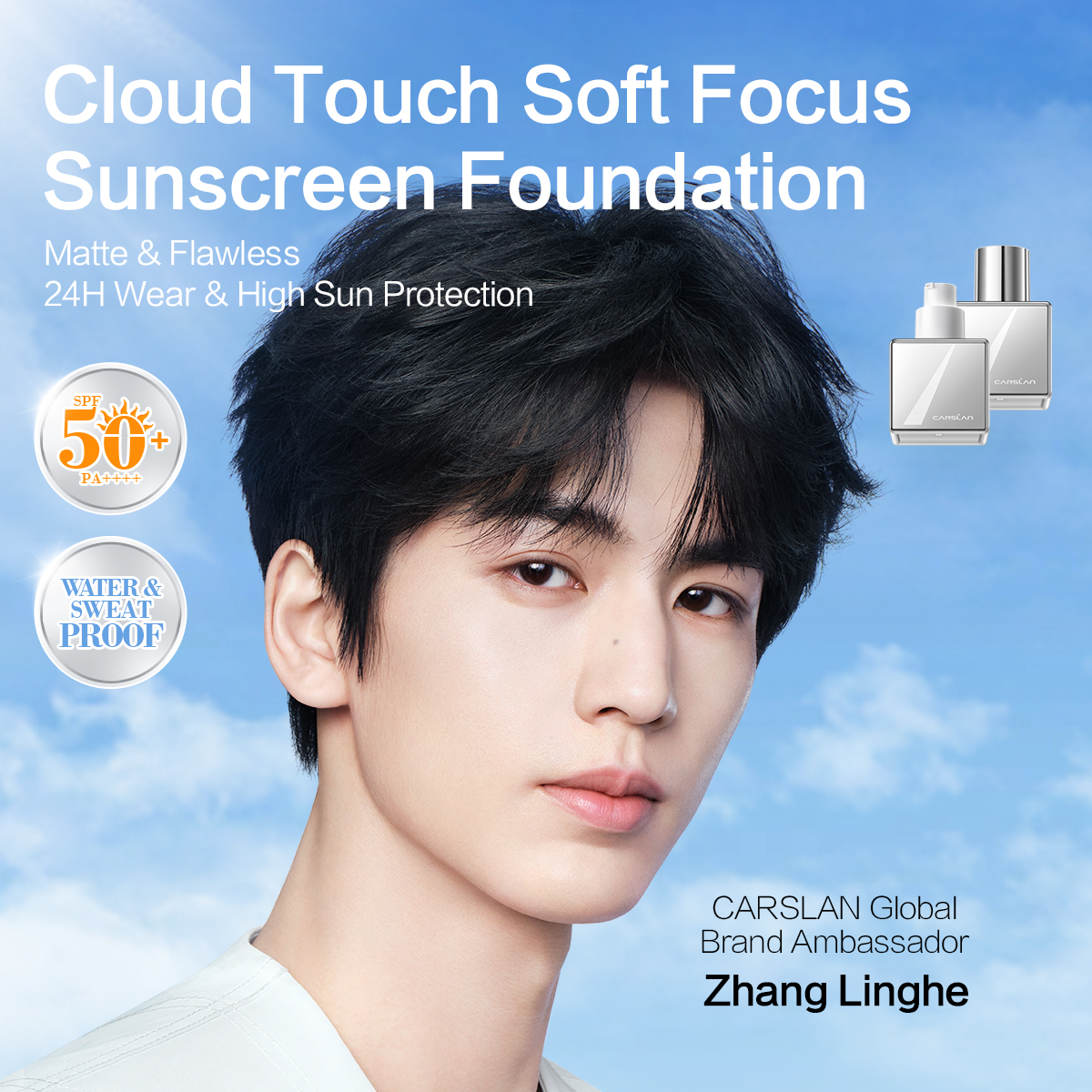 Carslan Cloud Touch Soft Focus Sunscreen Foundation, 30ml/1.02fl Oz