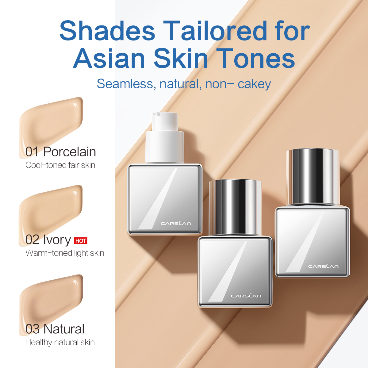 Carslan Cloud Touch Soft Focus Sunscreen Foundation, 30ml/1.02fl Oz