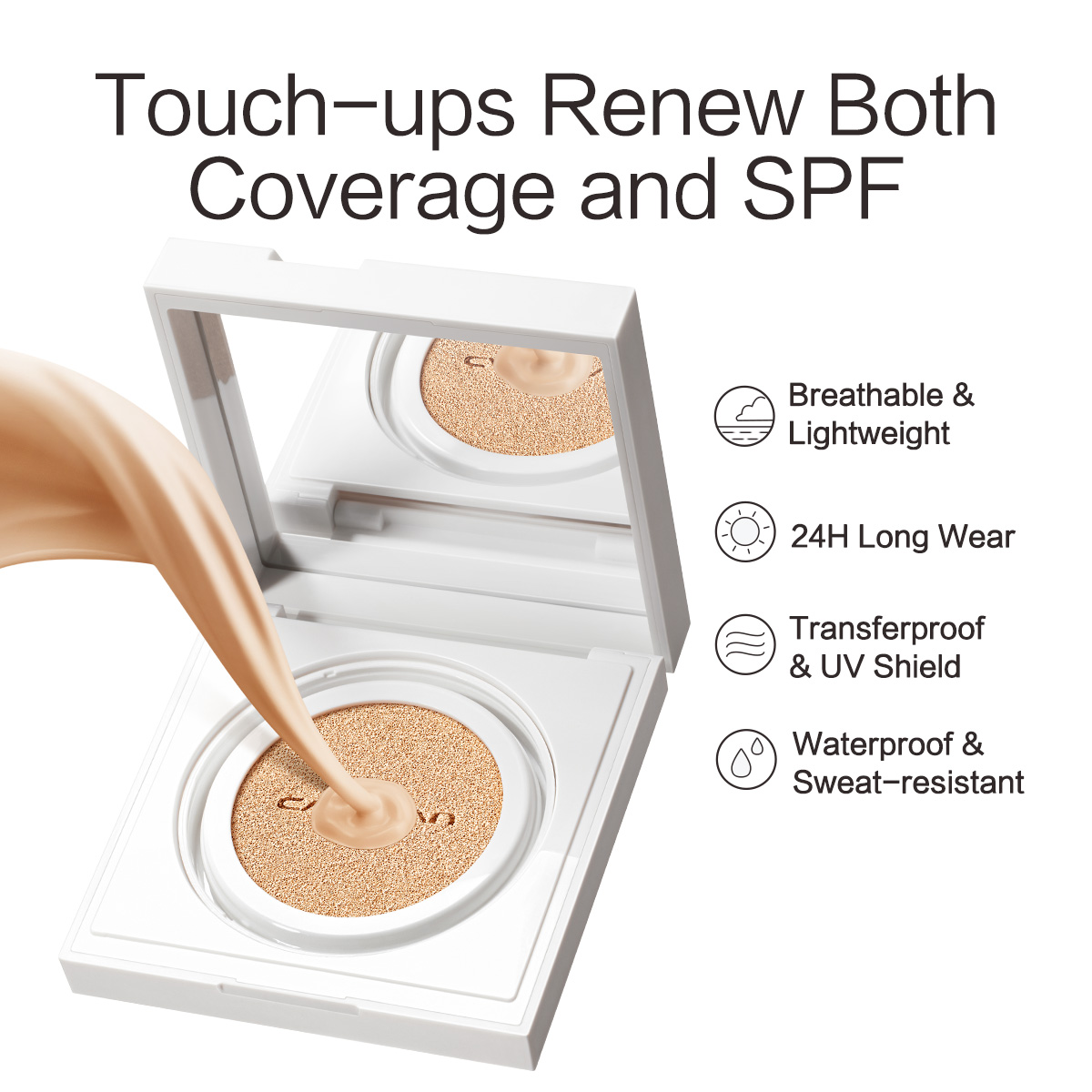 Carslan Cloud Touch Soft Focus Sunscreen Air Cushion Cream, 14g/0.49 Oz