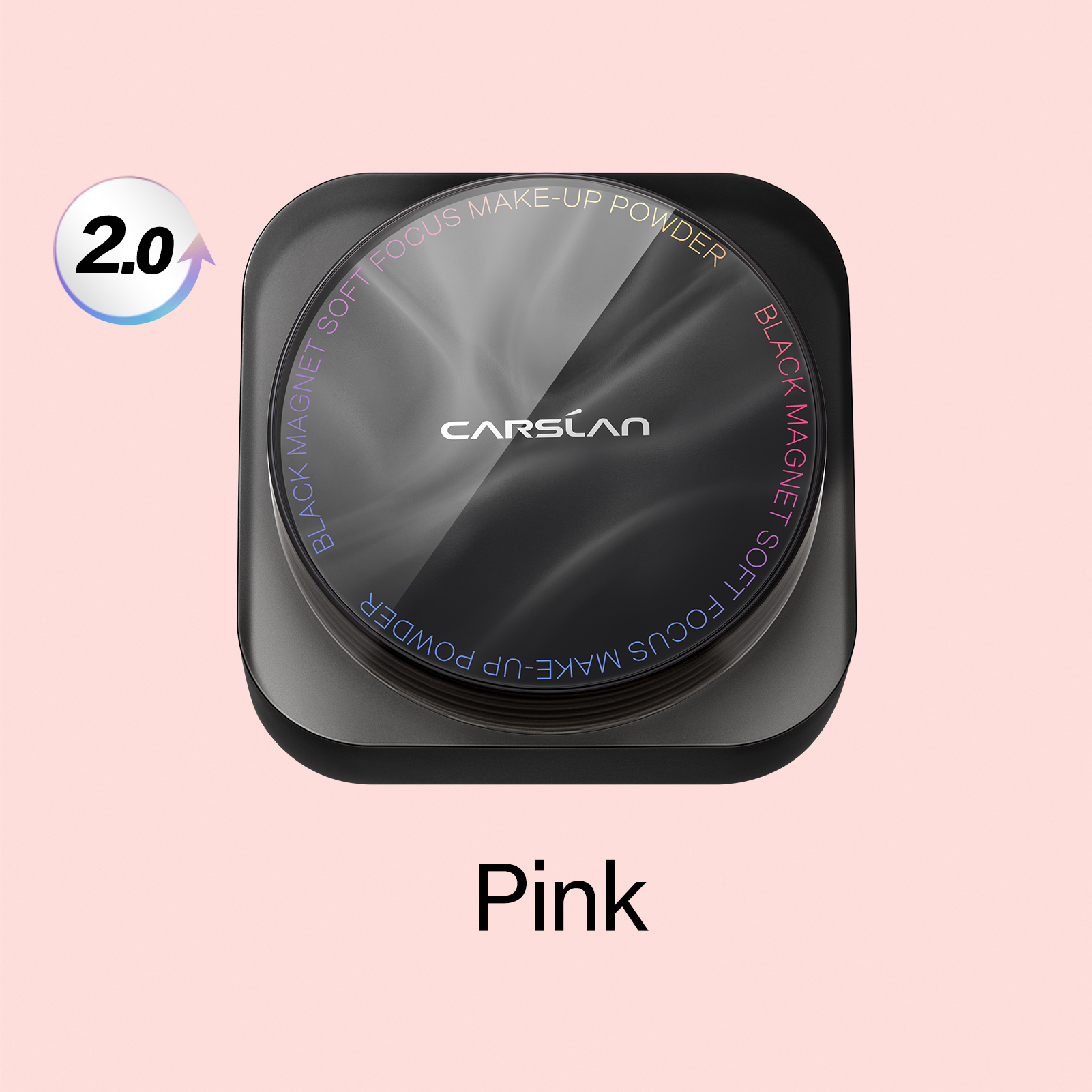 [2.0] CARSLAN Updated Version Black Magnet Loose setting & Pressed Setting Powder Duo Strong Oil Control Longlasting Waterproof Sweatproof Blurring Pores Matte  Flawless Finish