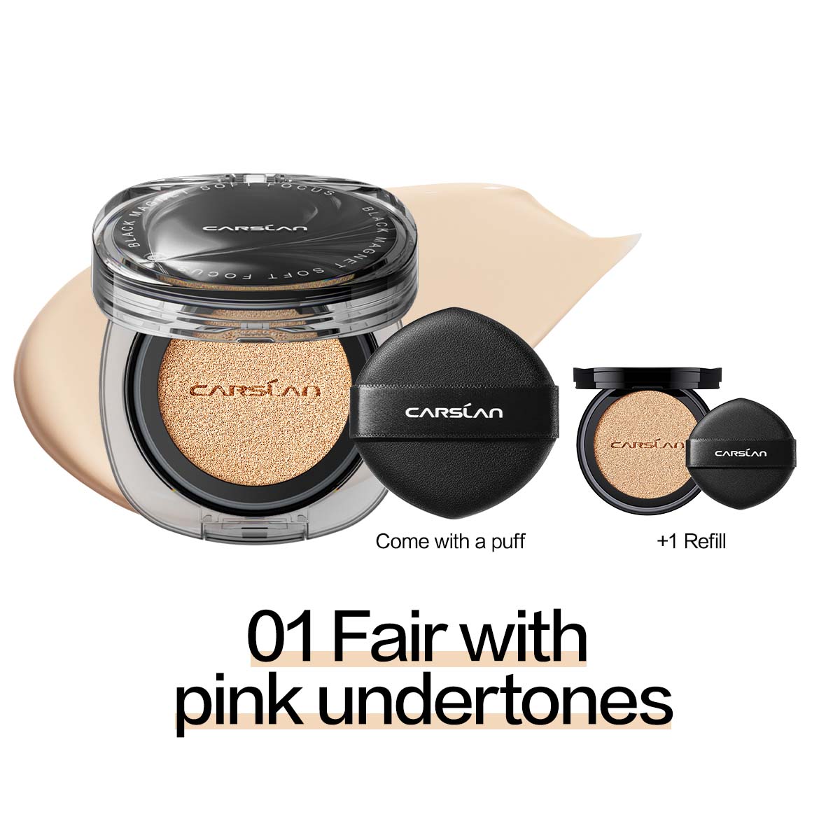 01.Fair with pink undertones (Refill Included)