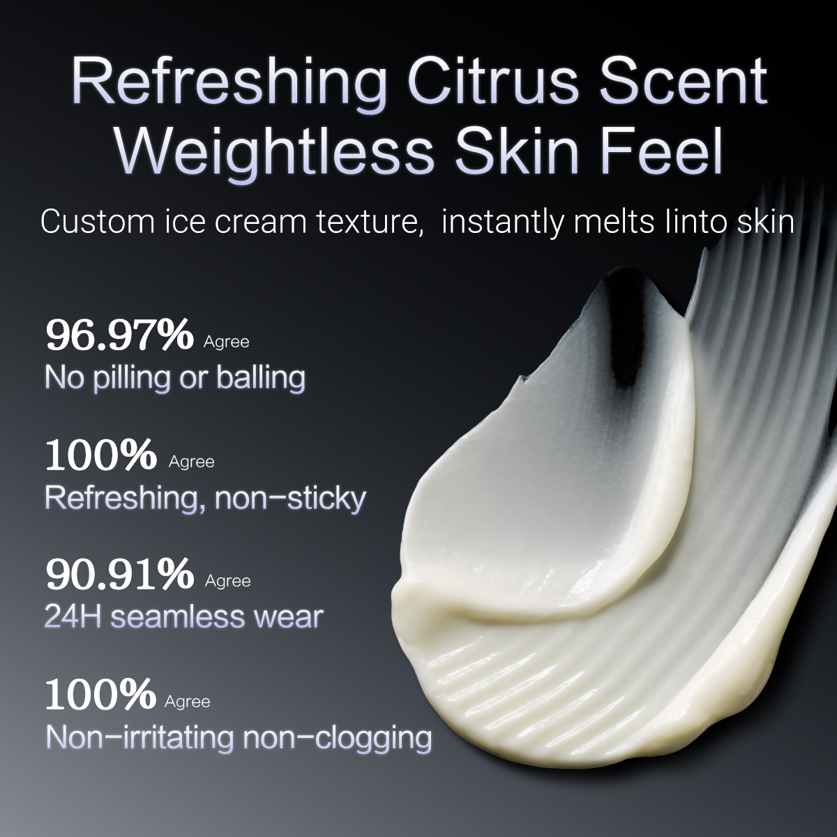 CARSLAN Black Magnetic Moisturizing Primer Cream, 35g + 10g Free Sample, Hydrating Makeup Base, Smooth Skin, Flawless Finish