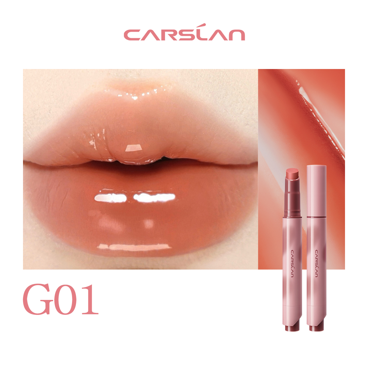 CARSLAN Glassy Shine Lipstick Pen, 3g/0.11oz