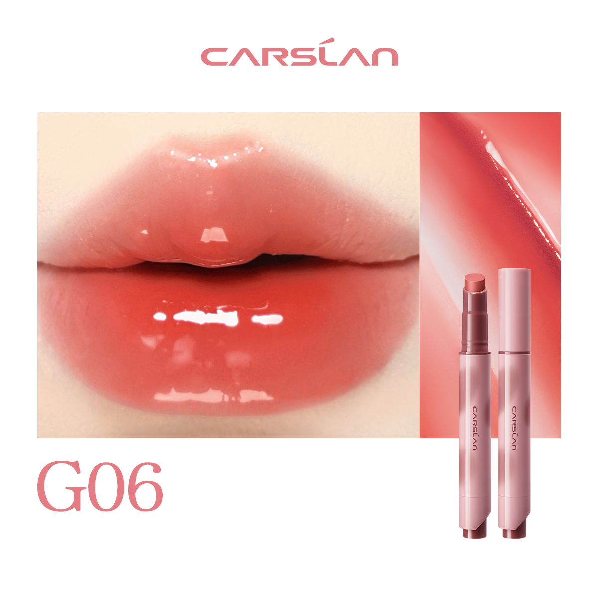 CARSLAN Glassy Shine Lipstick Pen, 3g/0.11oz