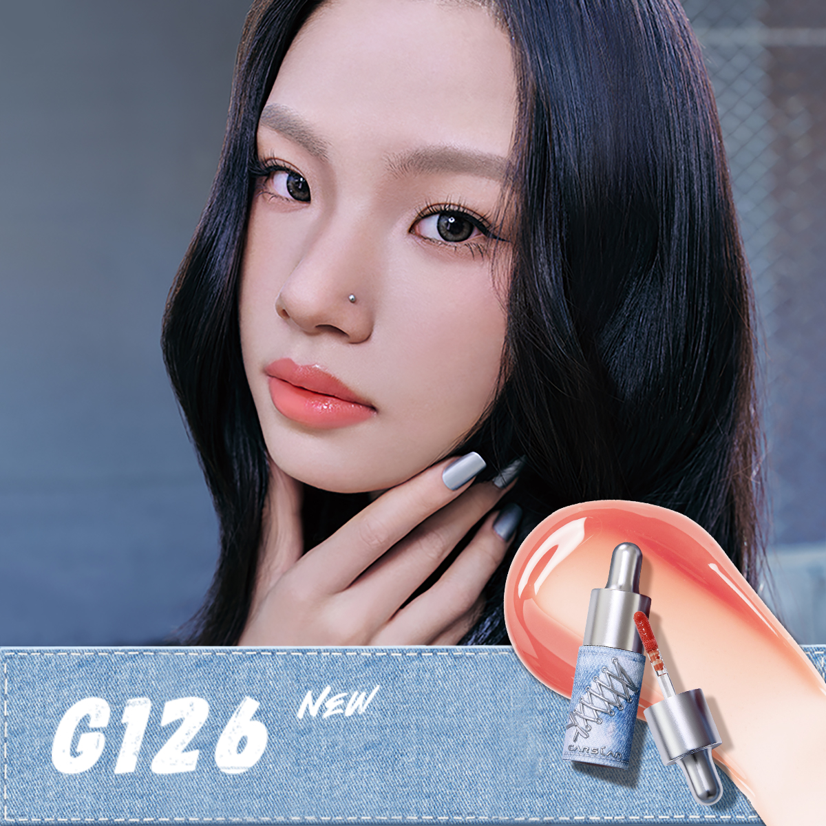 [Denim Limited] Carslan Hydrating Lip Glow Serum Moisturizing Plunping Shiny Lip Glow Tinted Lip Care 4.5g