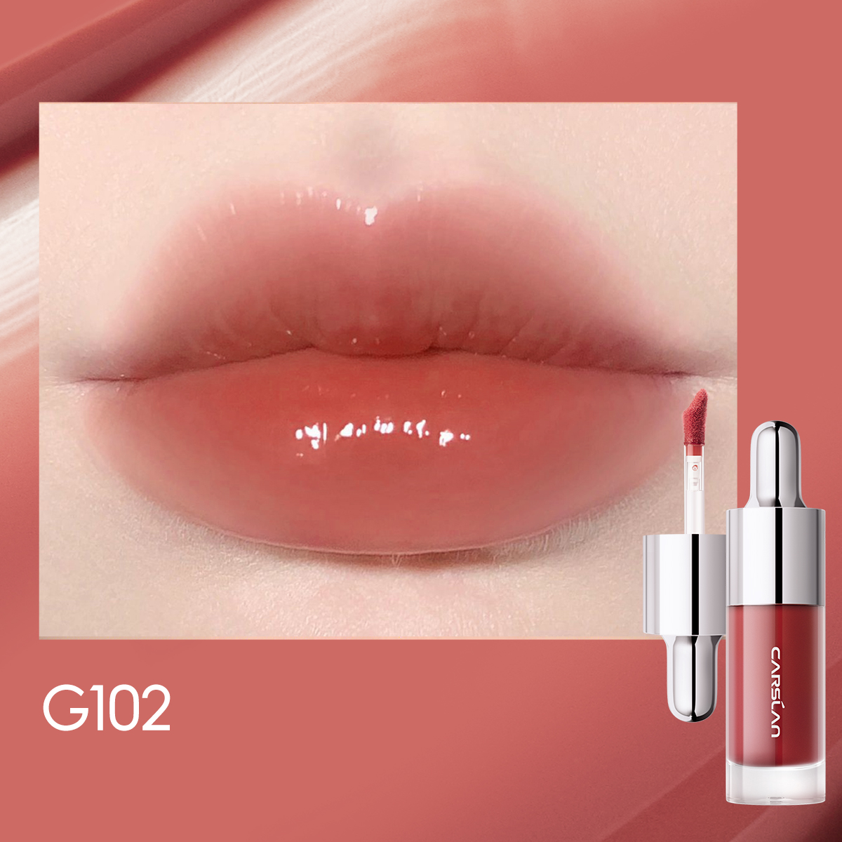 [Denim Limited] Carslan Hydrating Lip Glow Serum Moisturizing Plunping Shiny Lip Glow Tinted Lip Care 4.5g
