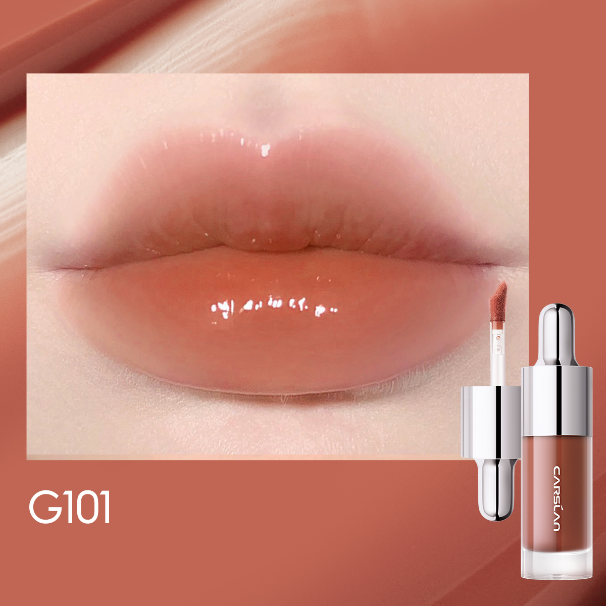[Denim Limited] Carslan Hydrating Lip Glow Serum Moisturizing Plunping Shiny Lip Glow Tinted Lip Care 4.5g