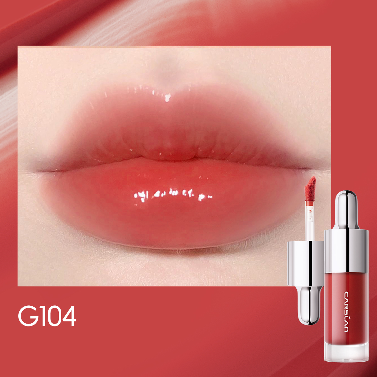[Denim Limited] Carslan Hydrating Lip Glow Serum Moisturizing Plunping Shiny Lip Glow Tinted Lip Care 4.5g